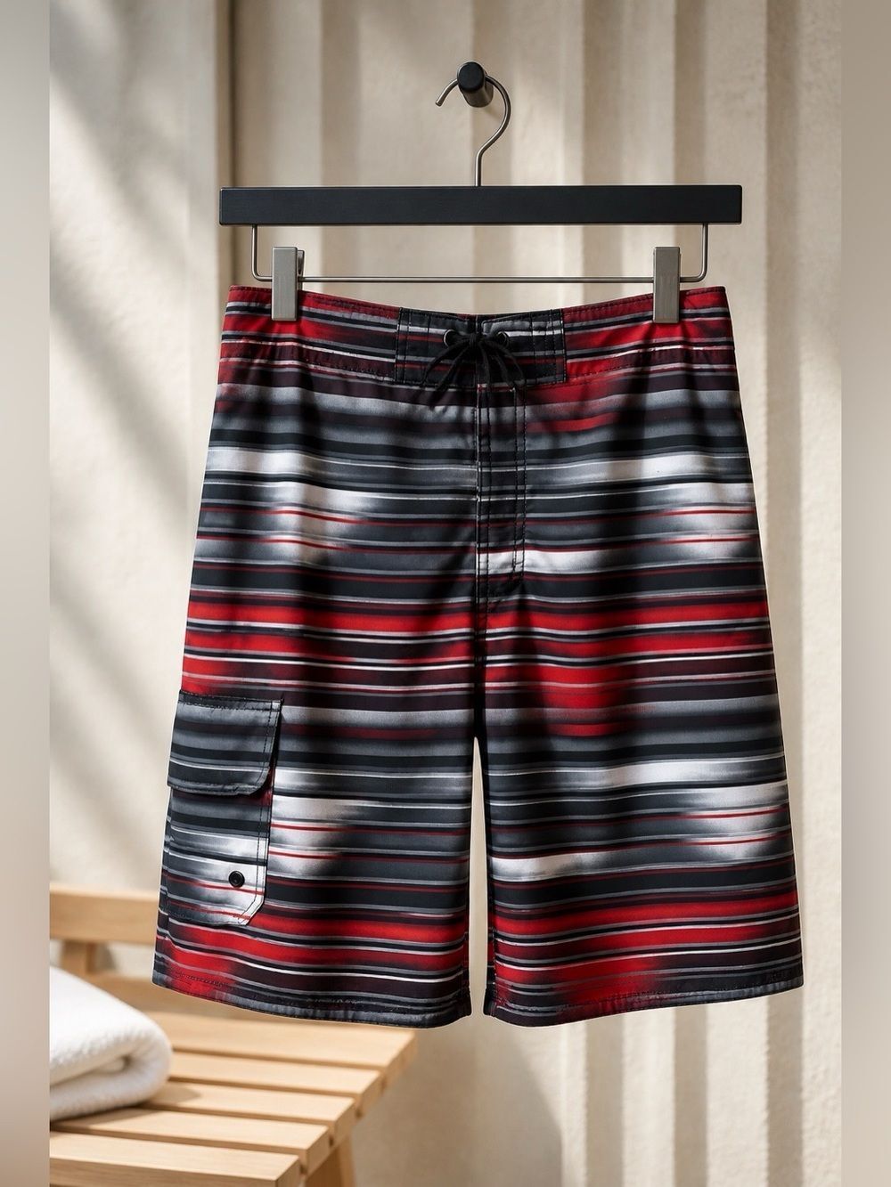 JOE BOXER 10” SWIM TRUNKS SIZE LARGE EUC